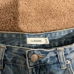 Light denim, wide jeans